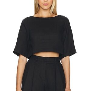Elegant Black Crop Top